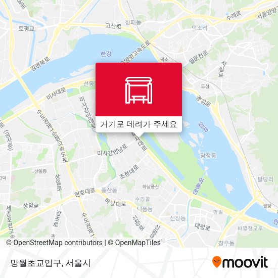 망월초교입구 지도