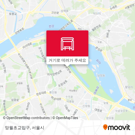 망월초교입구 지도