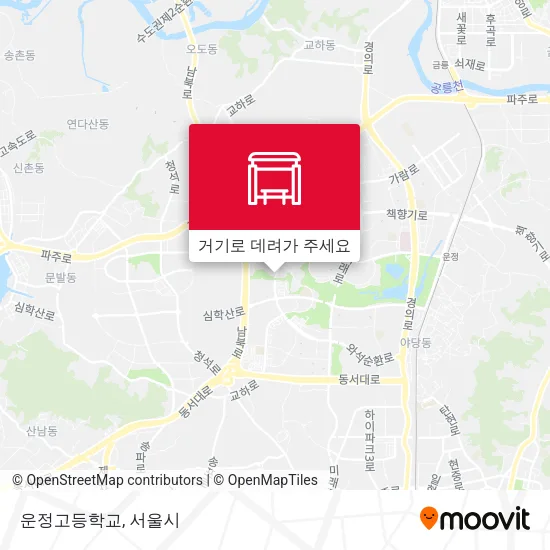 운정고등학교 지도