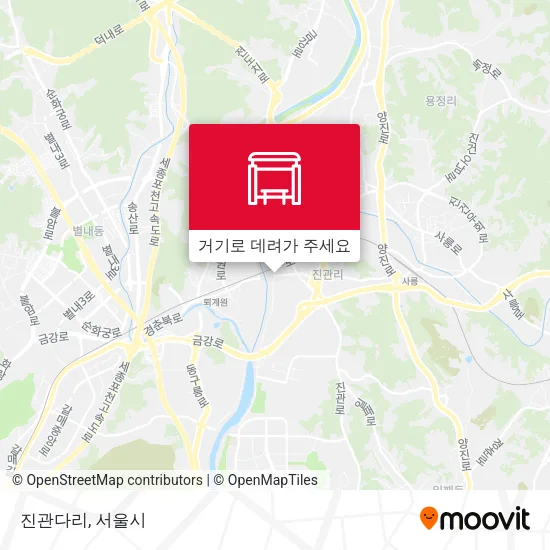 진관다리 지도