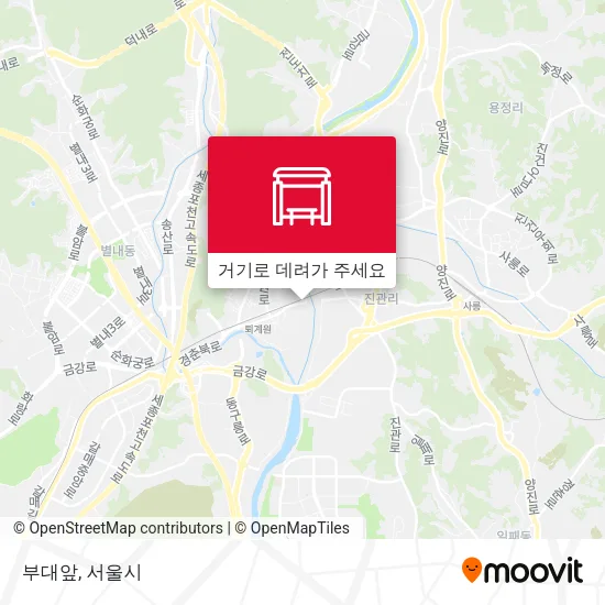 부대앞 지도