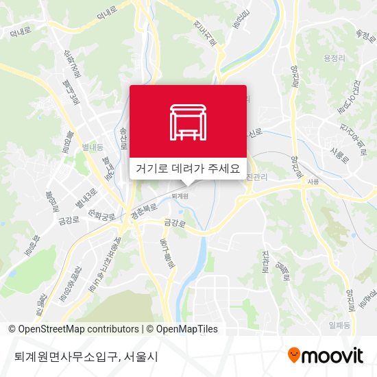 퇴계원면사무소입구 지도