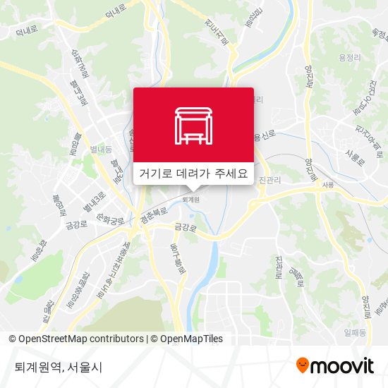 퇴계원역 지도