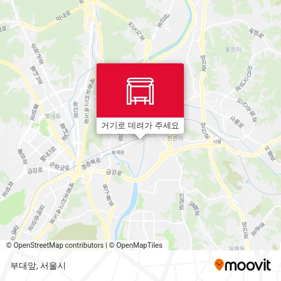 부대앞 지도