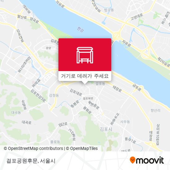 걸포공원후문 지도
