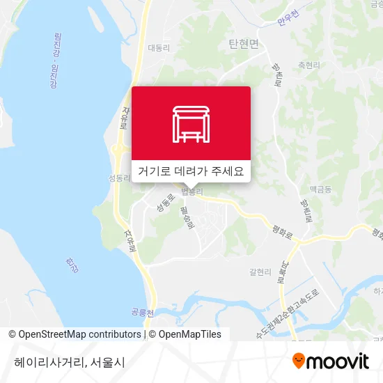 헤이리사거리 지도
