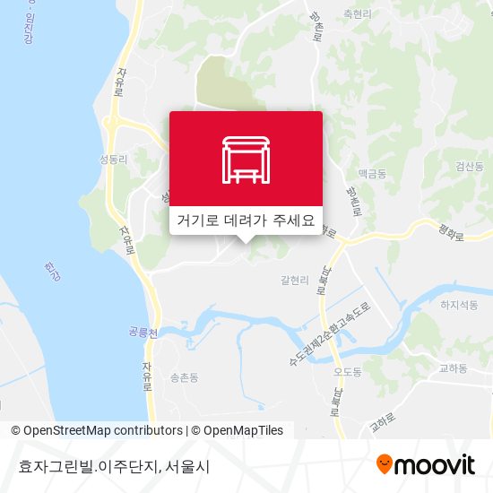 효자그린빌.이주단지 지도