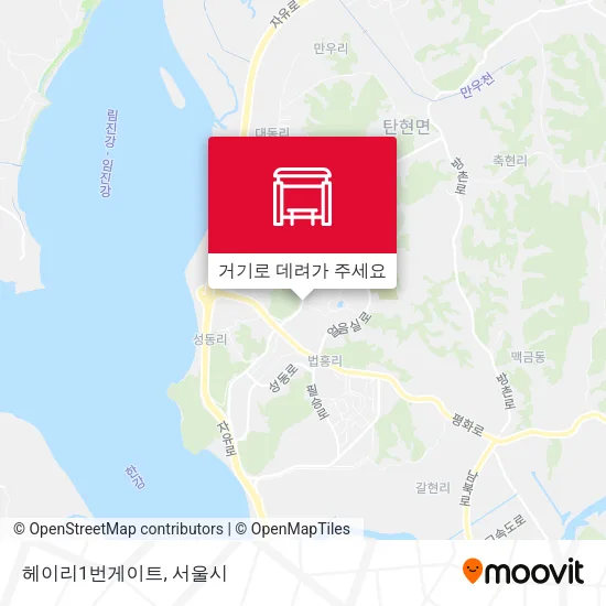헤이리1번게이트 지도