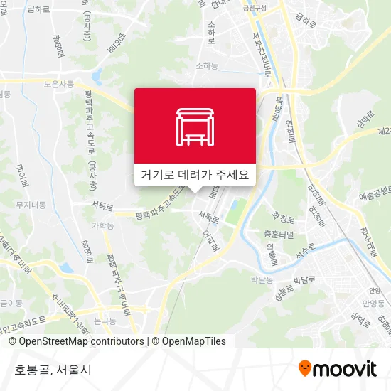 호봉골 지도