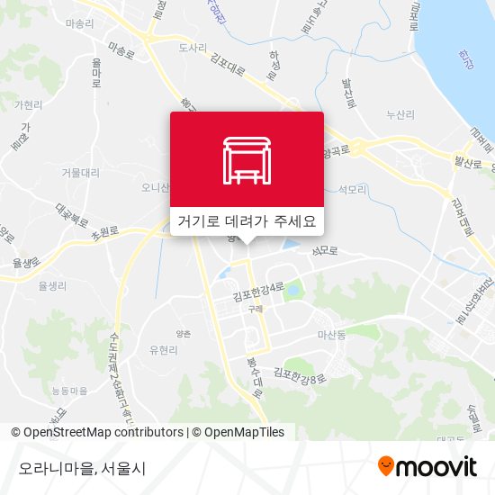 오라니마을 지도
