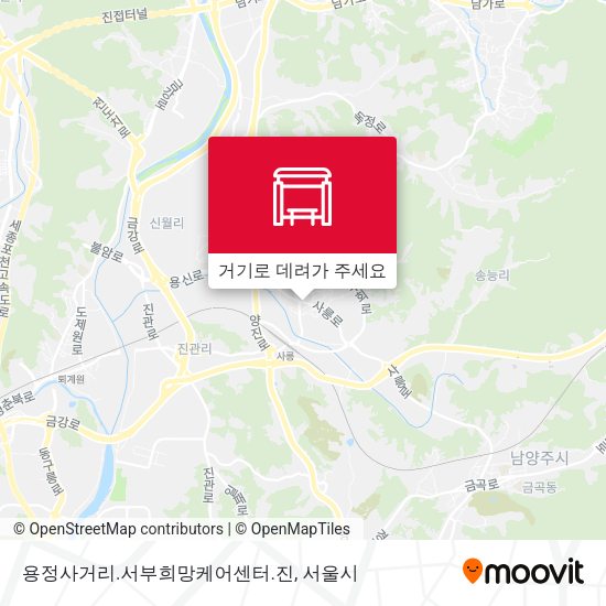 용정사거리.서부희망케어센터.진 지도