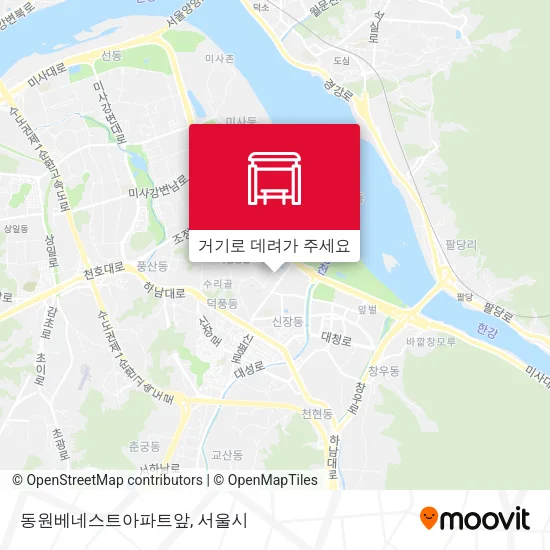 동원베네스트아파트앞 지도