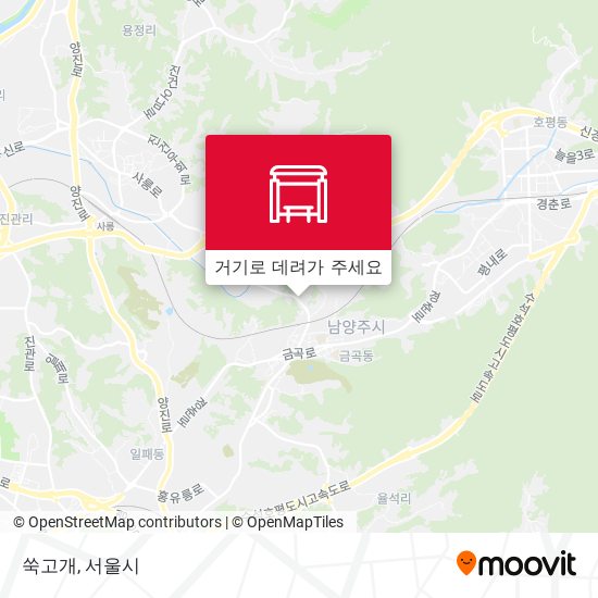쑥고개 지도