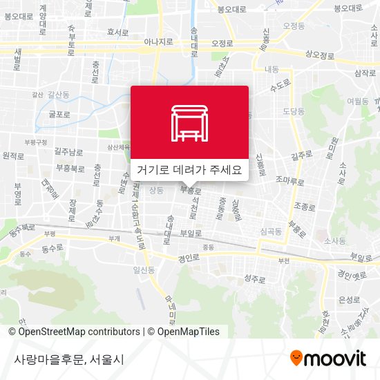 사랑마을후문 지도