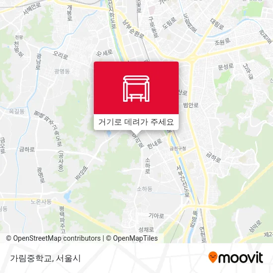 가림중학교 지도