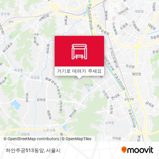 하안주공513동앞 지도