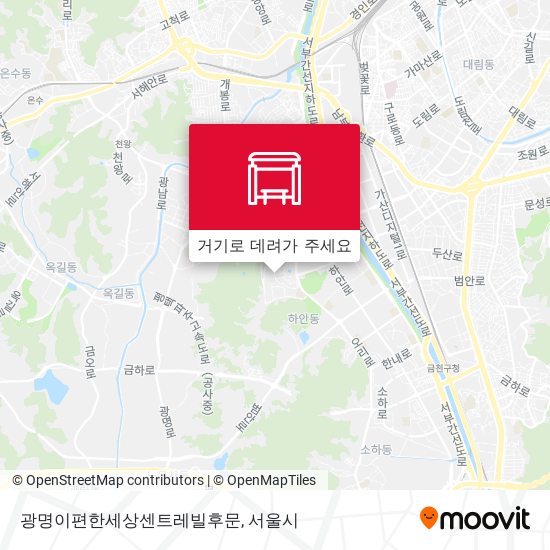 광명이편한세상센트레빌후문 지도