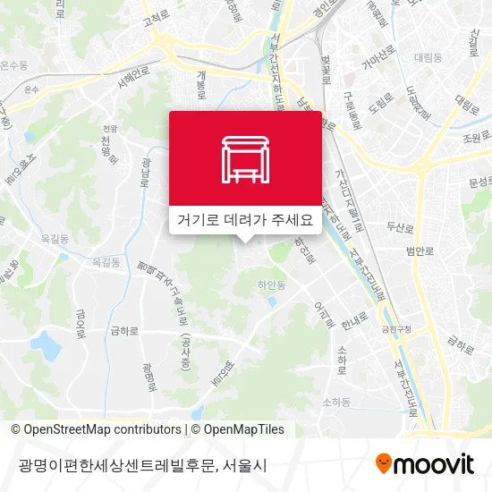 광명이편한세상센트레빌후문 지도