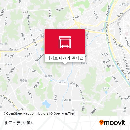 한국식품 지도