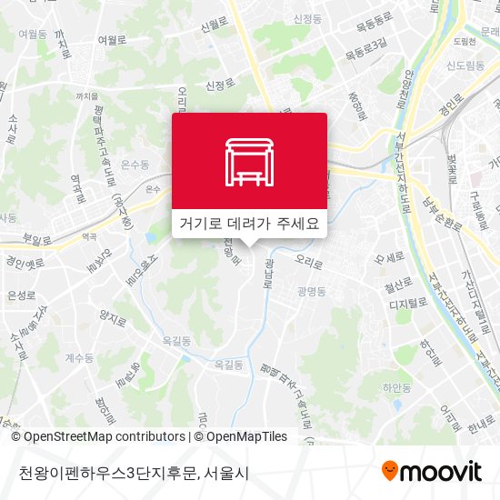 천왕이펜하우스3단지후문 지도