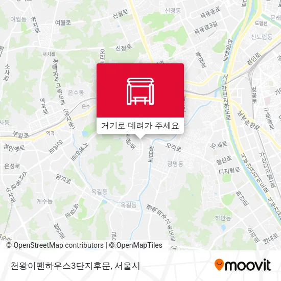 천왕이펜하우스3단지후문 지도