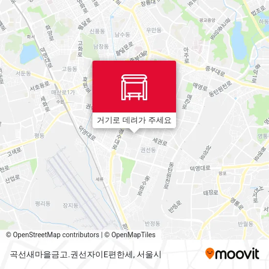 곡선새마을금고.권선자이E편한세 지도