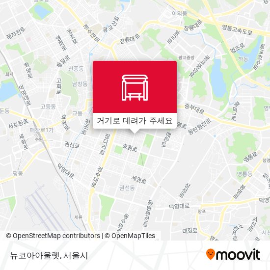 뉴코아아울렛 지도