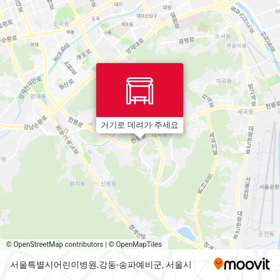 서울특별시어린이병원.강동-송파예비군 지도