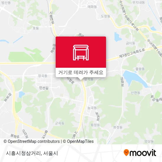시흥시청삼거리 지도