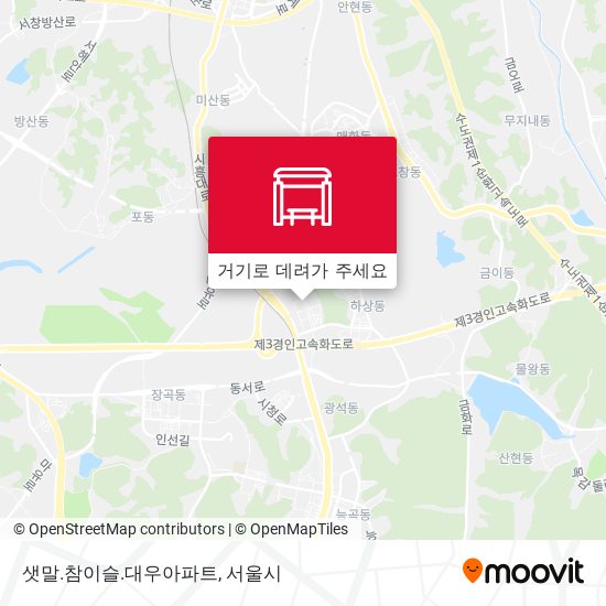 샛말.참이슬.대우아파트 지도