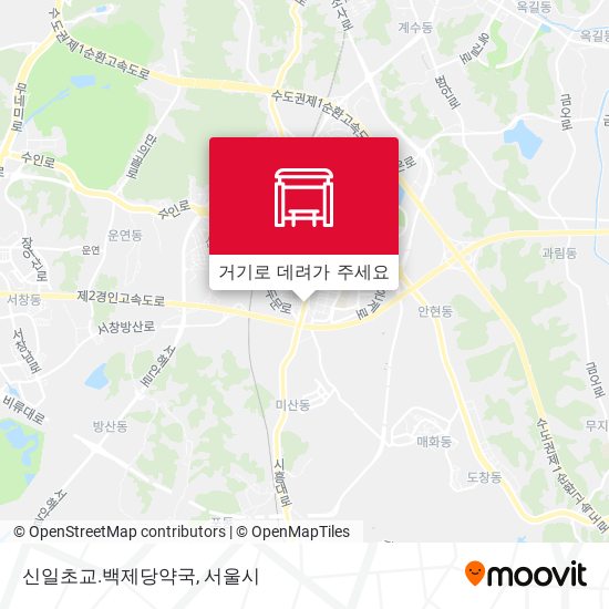 신일초교.백제당약국 지도