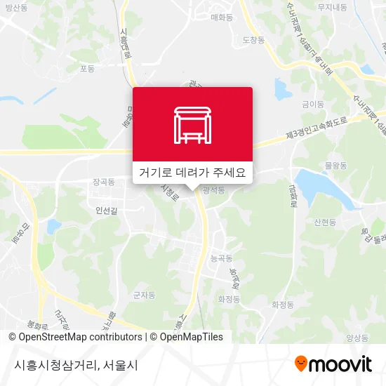시흥시청삼거리 지도