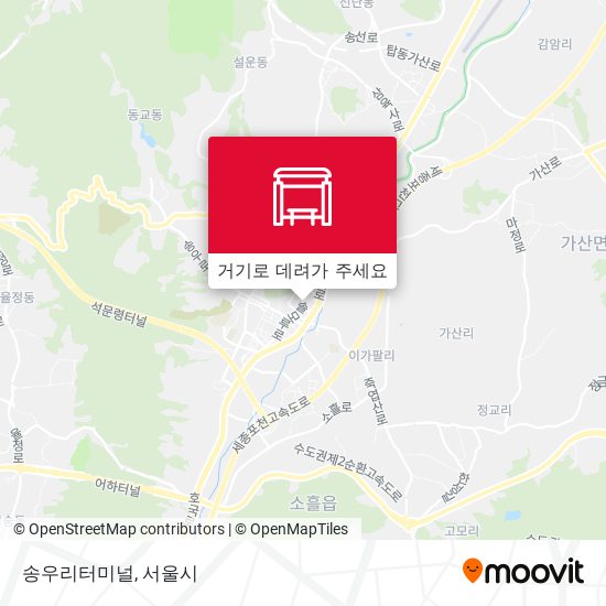 송우리터미널 지도