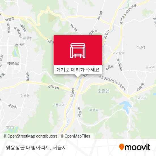 윗용상골.대방아파트 지도