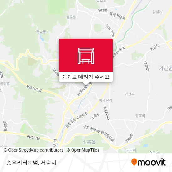 송우리터미널 지도