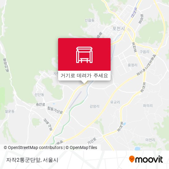 자작2통군단앞 지도
