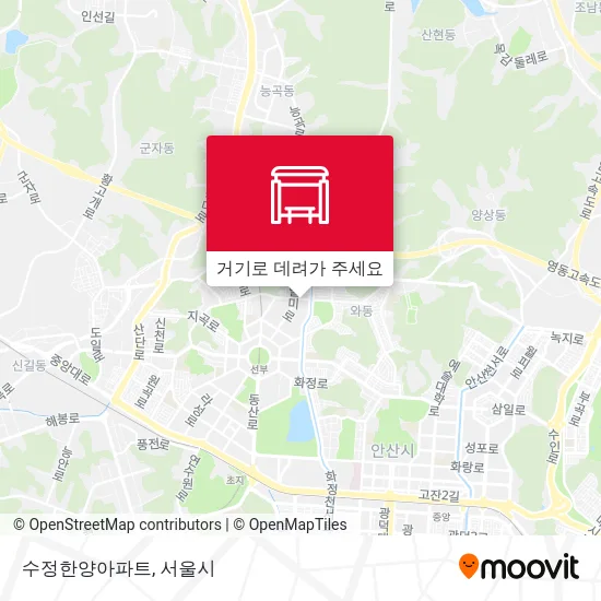 수정한양아파트 지도