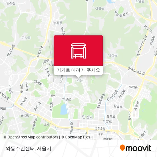 와동주민센터 지도