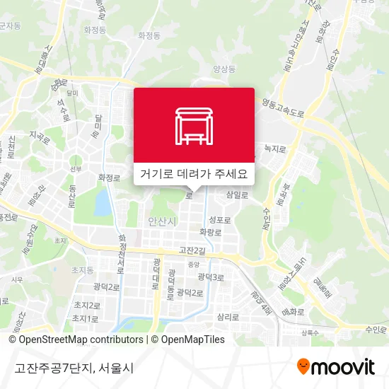 고잔주공7단지 지도
