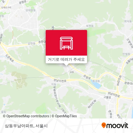 삼동우남아파트 지도