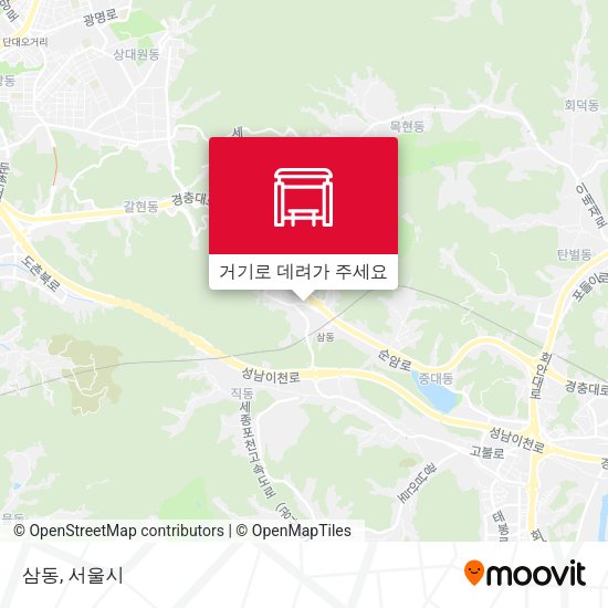삼동 지도