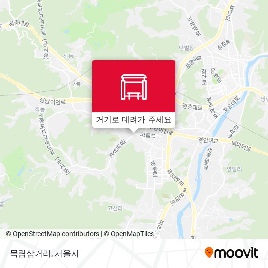 목림삼거리 지도