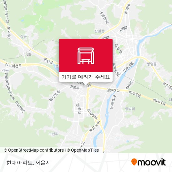 현대아파트 지도