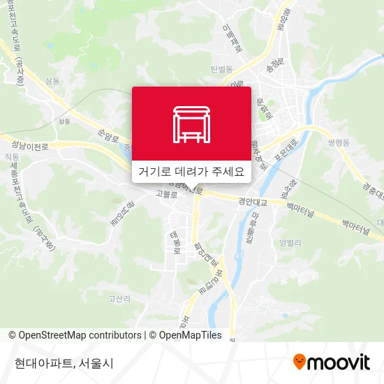 현대아파트 지도