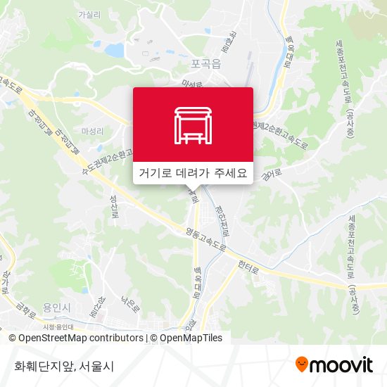 화훼단지앞 지도