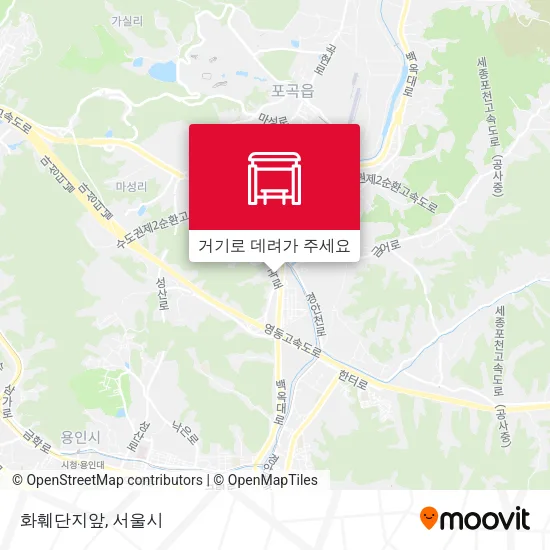 화훼단지앞 지도