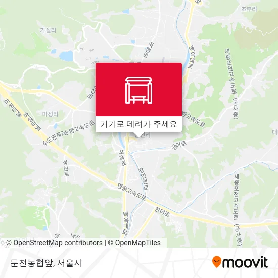 둔전농협앞 지도