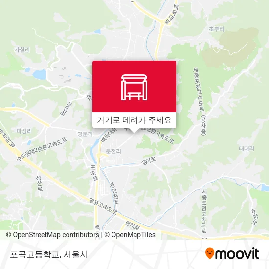 포곡고등학교 지도