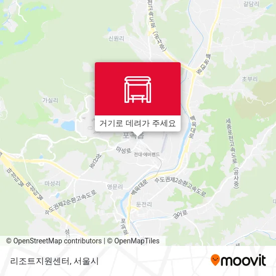 리조트지원센터 지도
