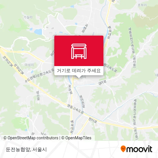 둔전농협앞 지도